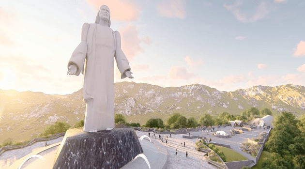 El Cristo de la Paz, el monumento de la imagen de Jesús en México.